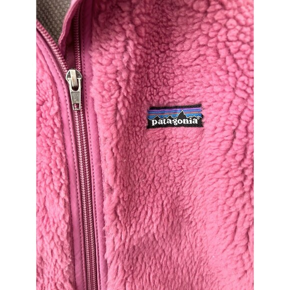 Patagonia Retro-X Women's Vest Large Pink Sherpa Pockets Workwear Outdoor USA - Picture 2 of 4